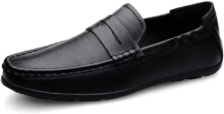 Лоферы мужские с вязанием, Vegan Leather, Black SayfuR — фото 2