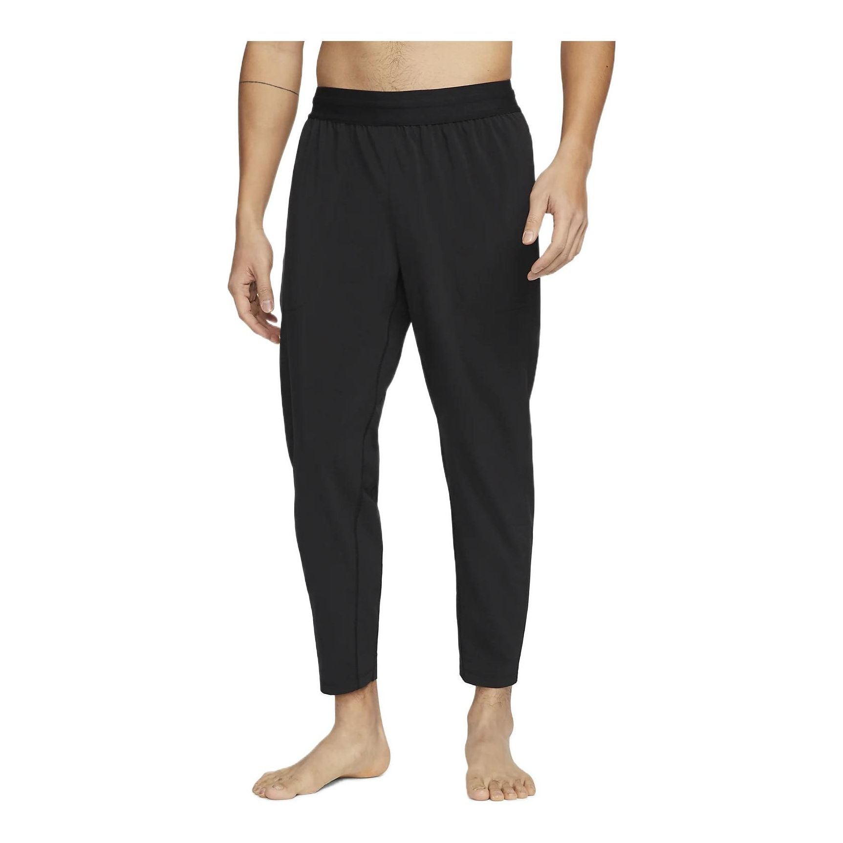 

Спортивные брюки Nike Solid Color Straight High Waist Sports Pants/Trousers/Joggers Men's Black DD2121-010