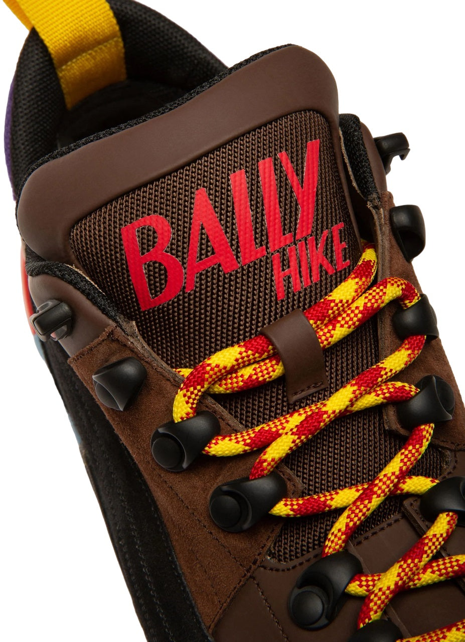 Женские кроссовки Bally Hike 6239704 из телячьей кожи, кокосового цвета, цвет multi — фото 2
