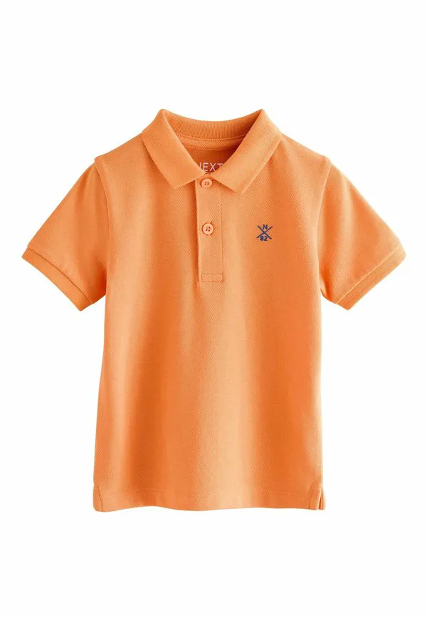Однотонная стандартная рубашка поло с коротким рукавом Next, Bright Orange