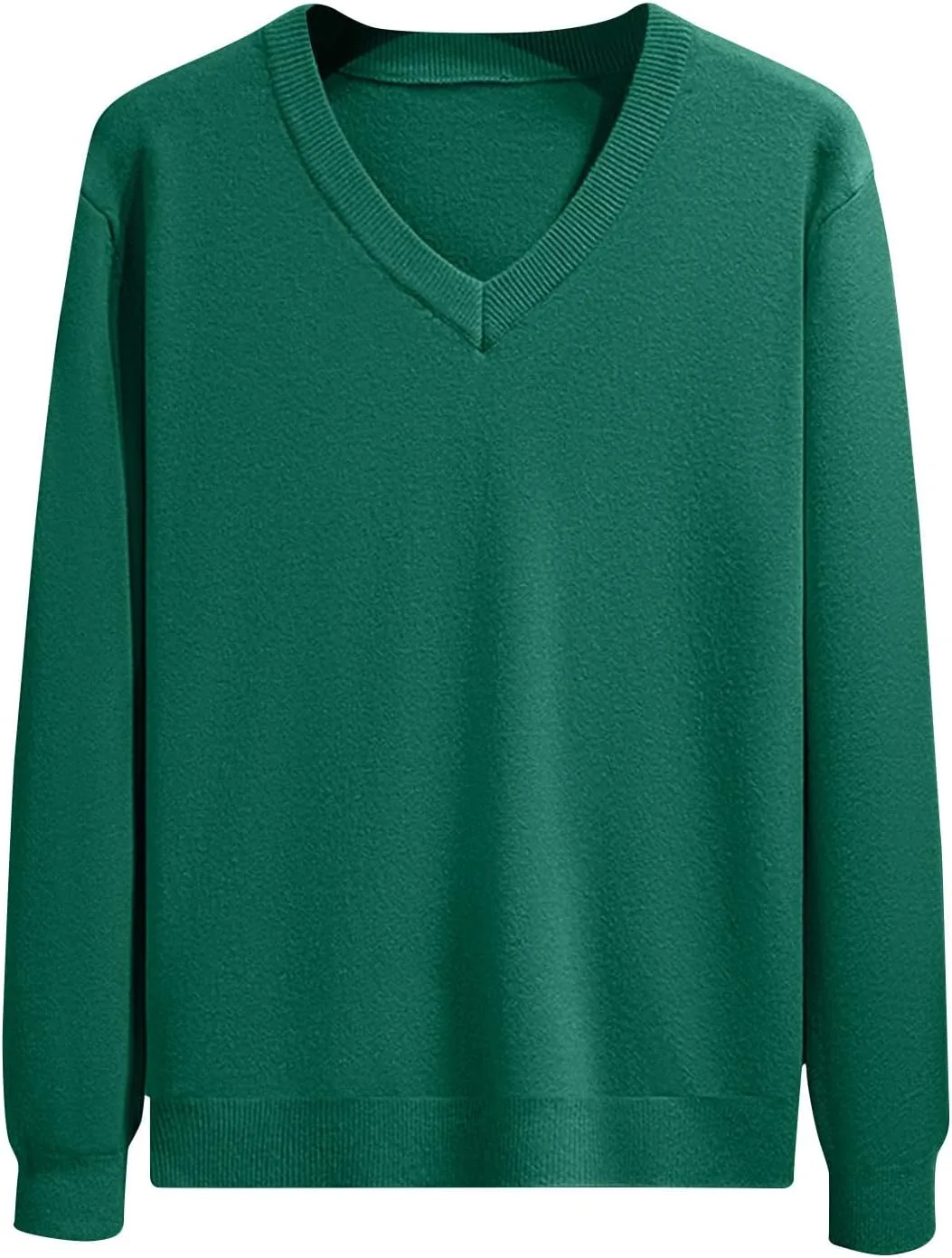 

Мужской свитер V-образным вырезом Super Soft, длинный рукав, облегающий, легкий