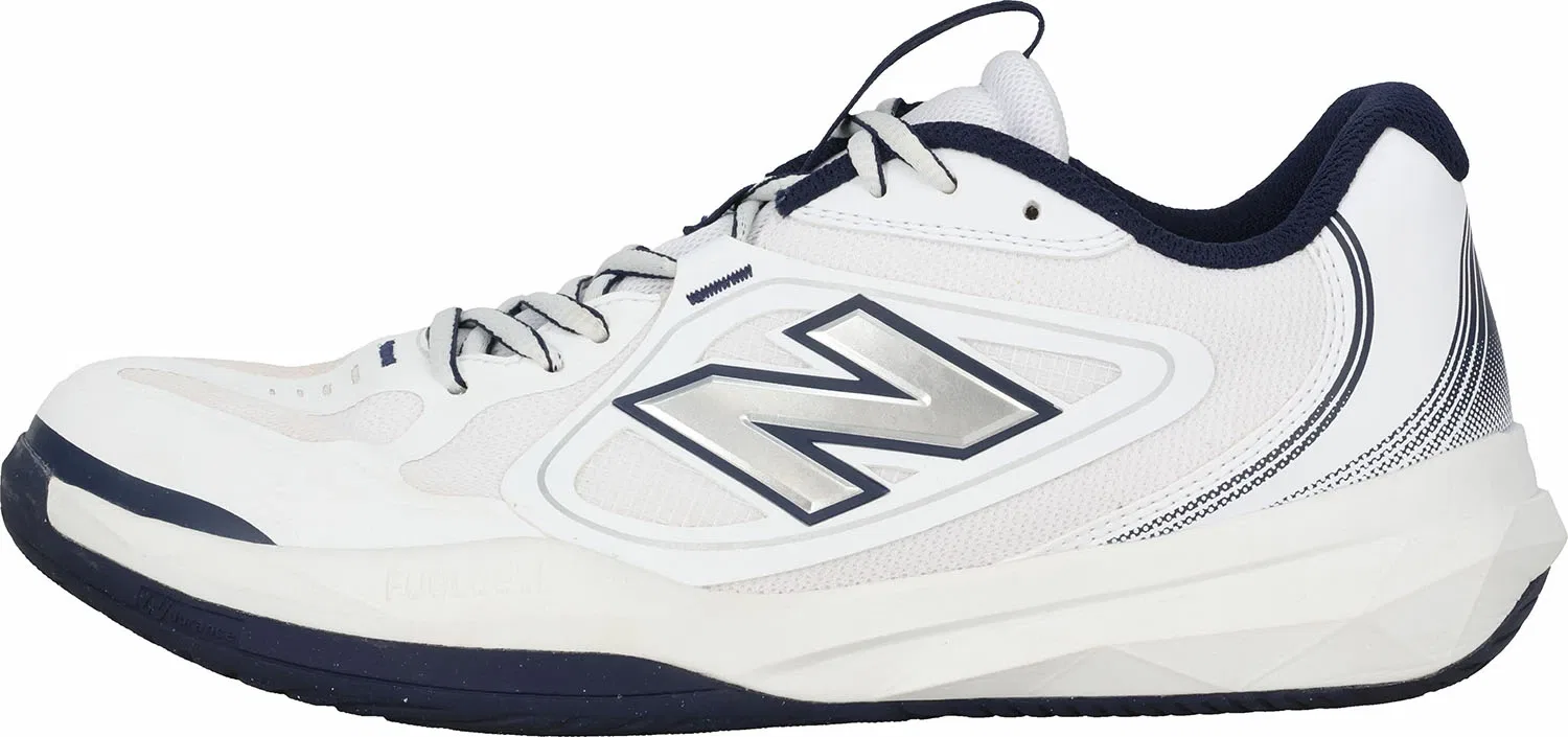 Мужские кроссовки для тенниса «FuelCell 796 v5 H» от New Balance, White/Navy — фото 3