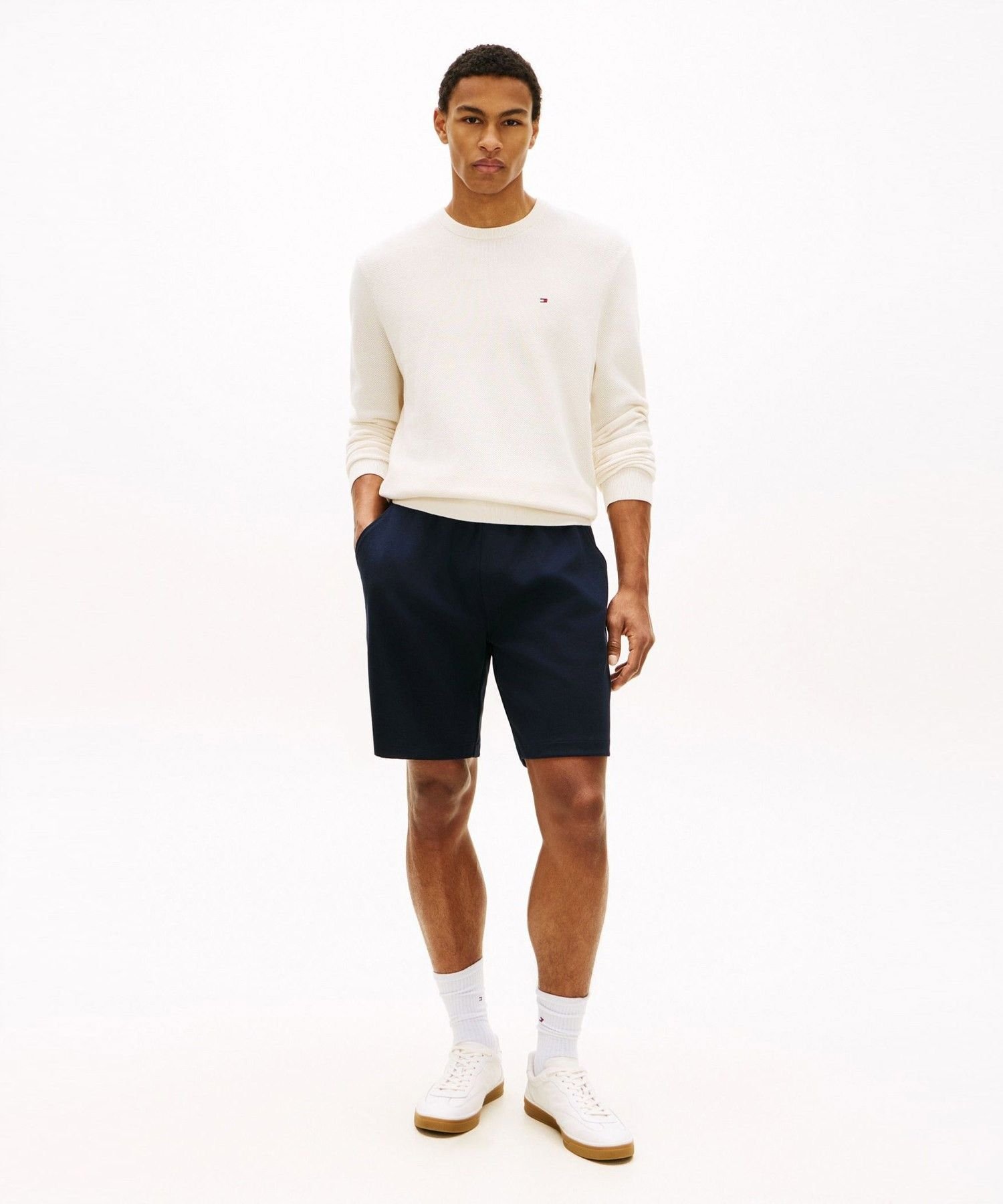 Шорты из двойной вязки TOMMY HILFIGER, Navy DW5 — фото 2