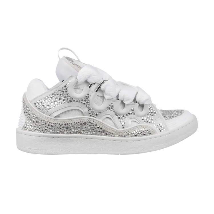 

Кроссовки Lanvin Curb Sneakers 'Crystal Embellishments - White', белый