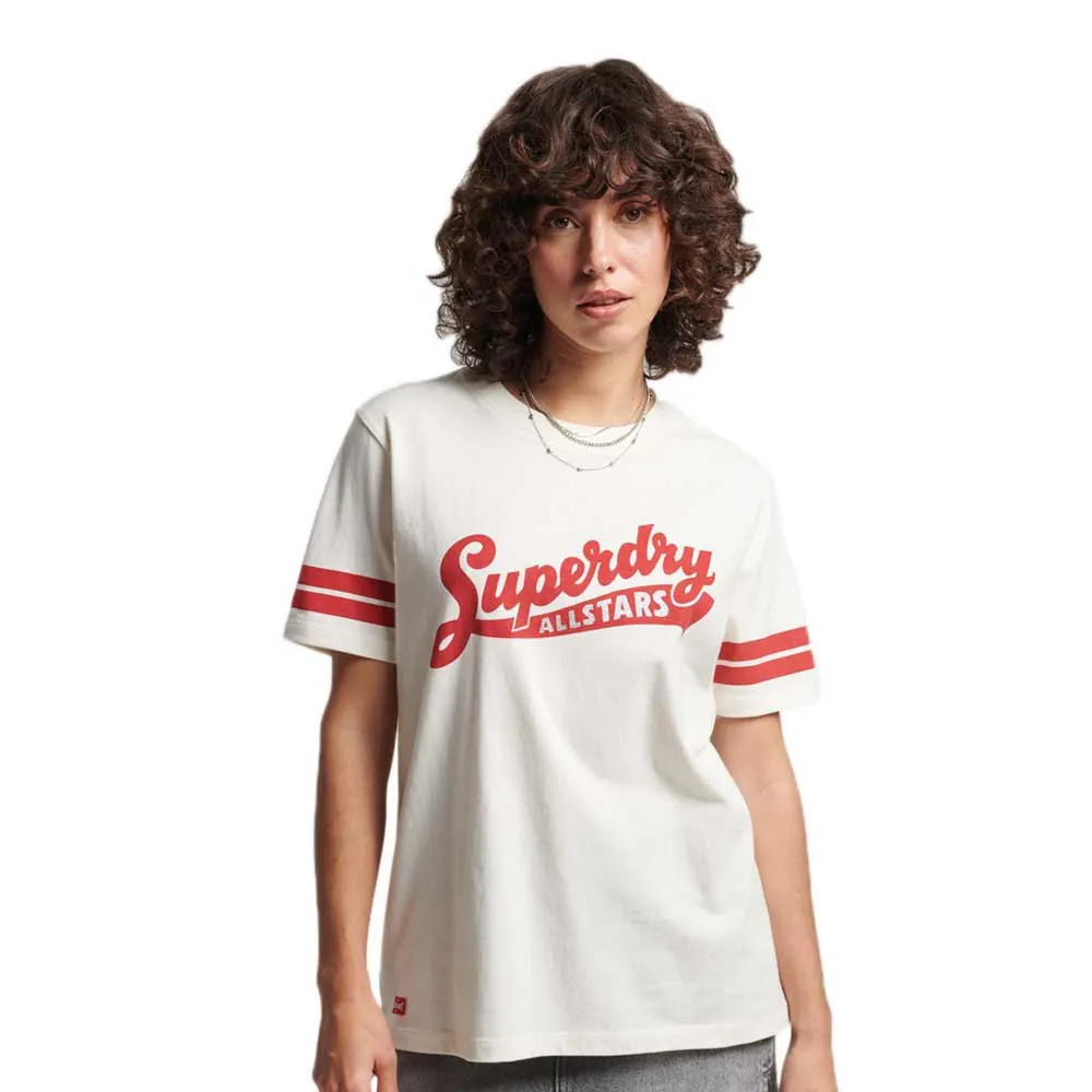 

Футболка Superdry Vintage Scripted College, белый