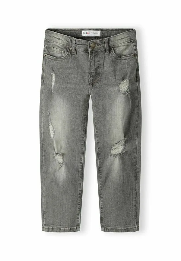 Джинсы прямого кроя с рваными элементами Minoti, Grey Denim