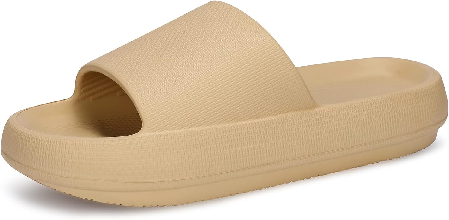 

Тапочки welltree для женщин и мужчин, подушка, нескользящие, для ванной и душа, мягкая толстая подошва, для дома и улицы, хаки