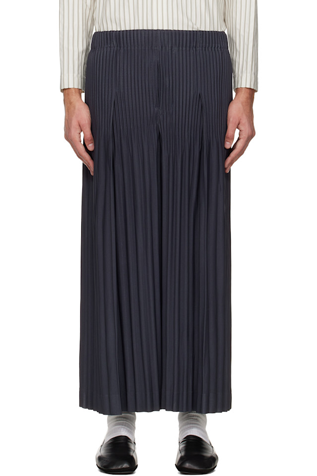 

Homme Plissé Issey Miyake Брюки темно-синего цвета, декабрьские цвета