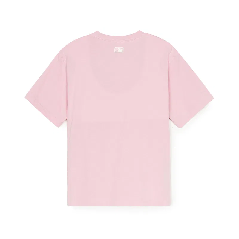 Футболка New York Yankees хизер-серый розовый детская 3-7 лет MLB KIDS, Heather Gray Pink — фото 3