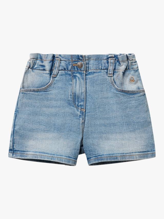 

Детские джинсовые шорты с эластичным поясом Benetton, Blue