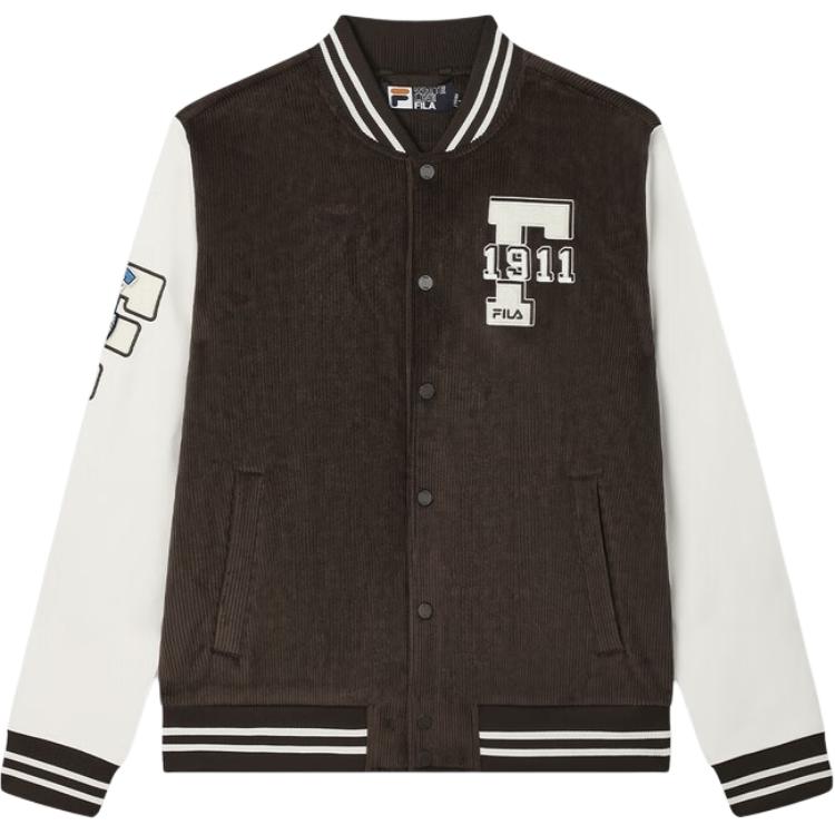

Оригинальная бейсбольная куртка мужская землянисто-коричневая FILA, умбра