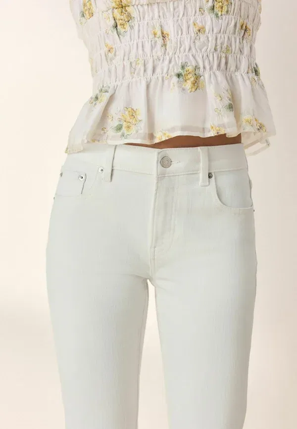 Джинсы клеш Tall fit Tabitha Simmons x Bootcut Jeans Next, белый — фото 4
