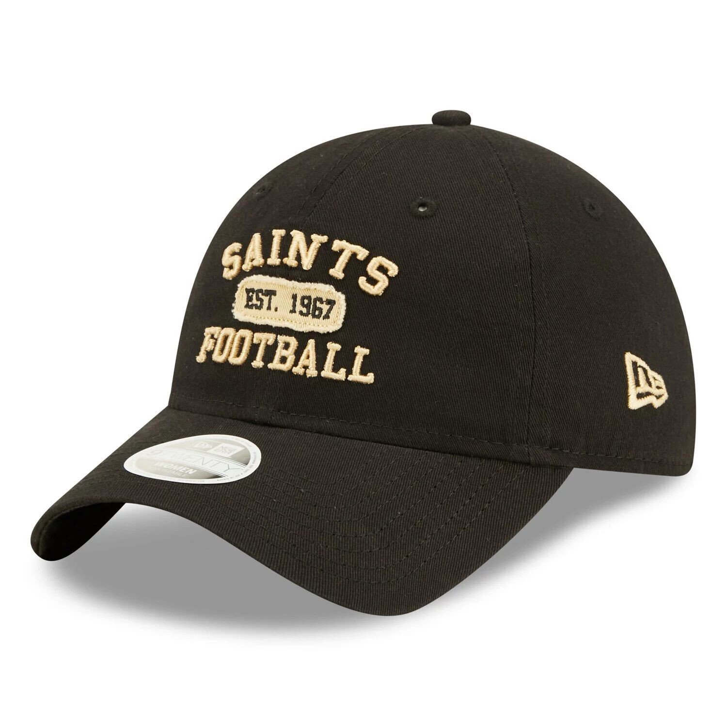 

Женская регулируемая кепка New Era Black New Orleans Saints Formed 9TWENTY New Era
