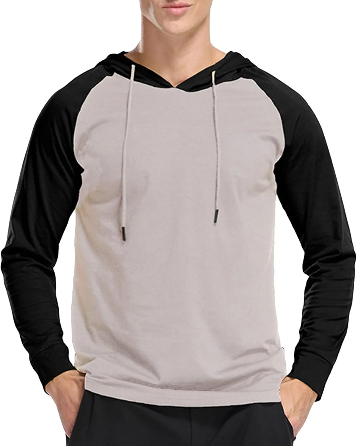 

Мужская контрастная худи с капюшоном loose fit DGHM-JLMY