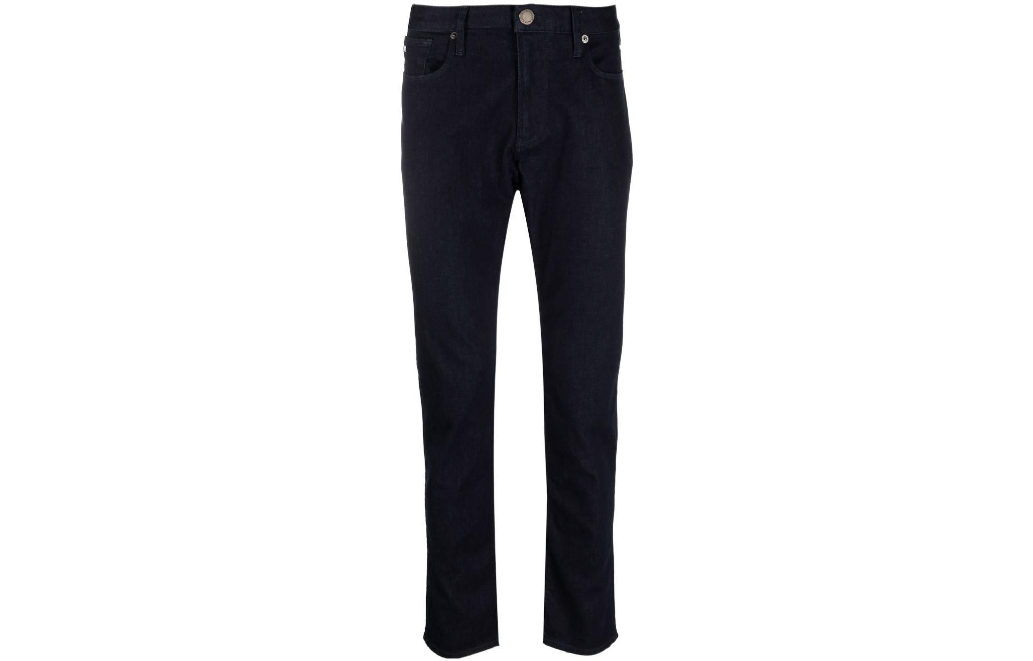 Джинсы Slim Fit EMPORIO ARMANI, темно-синие — фото 2