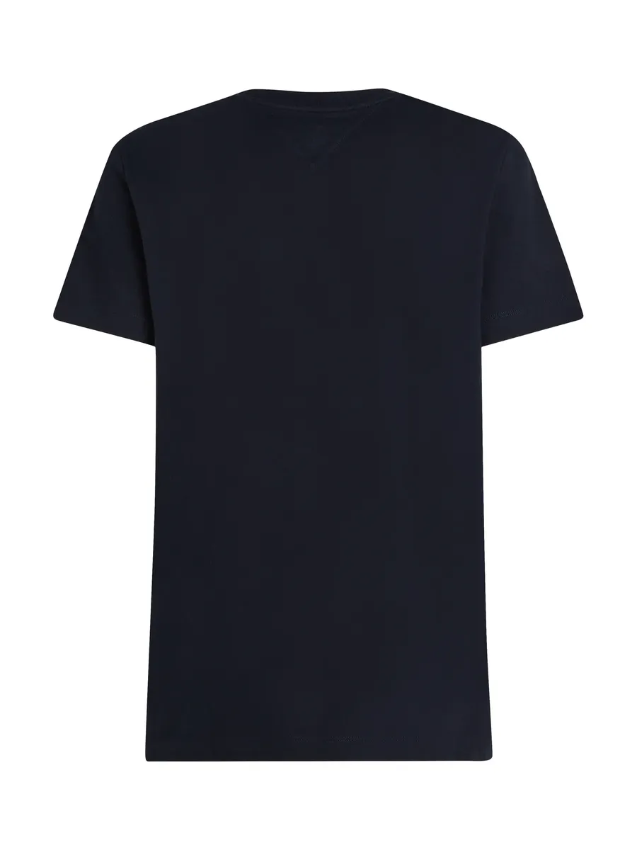 Футболка Tommy Hilfiger "ESSENTIAL REG FIT SOLID TEE", с круглым вырезом, цвет Desert Sky — фото 2