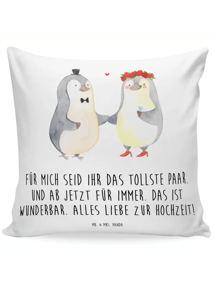 

Подушка Mr. & Mrs. Panda, белый