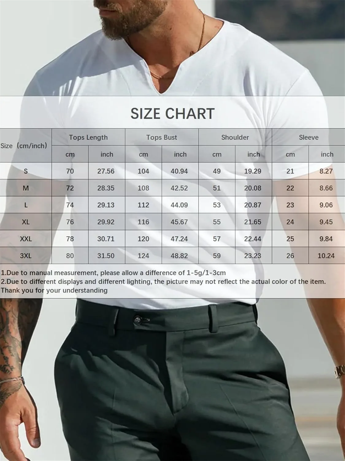 Мужская летняя футболка Henley Slim Casual для тренировок — фото 2