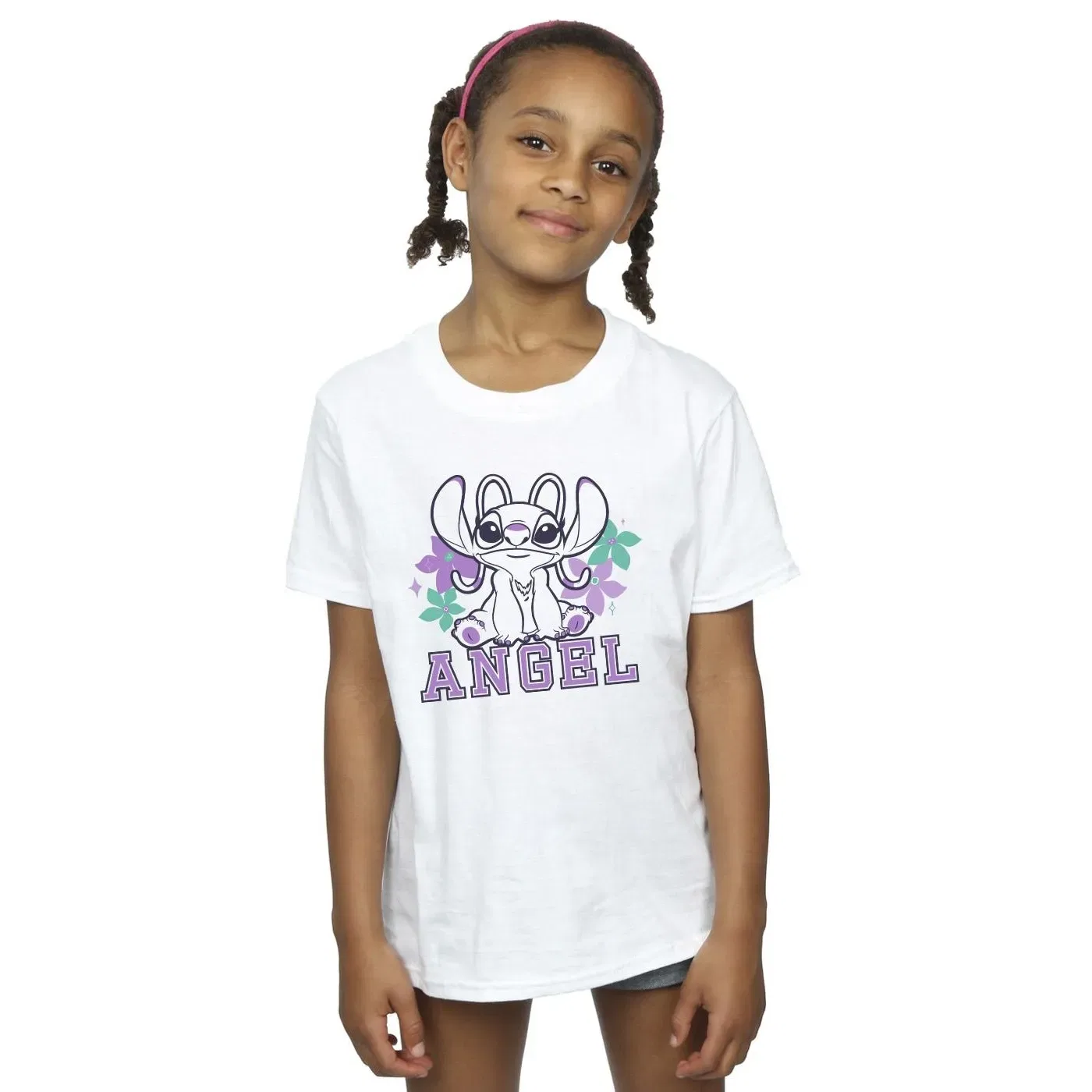 Футболка с принтом Lilo & Stitch Angel Disney, белый