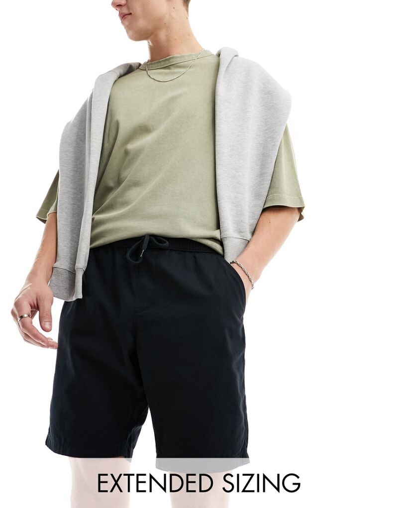 

Черные узкие шорты чиносы ASOS DESIGN