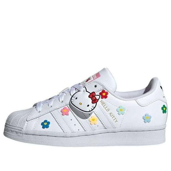 

Кроссовки оригинальные superstar x hello kitty shoes Adidas, белый