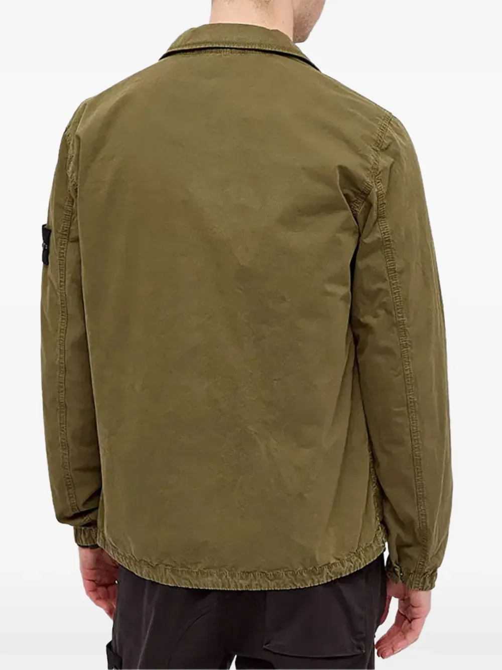 Рубашка с карманом на молнии Stone Island, зеленый — фото 2