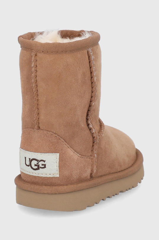 Детские замшевые зимние ботинки T CLASSIC II Ugg, коричневый — фото 3