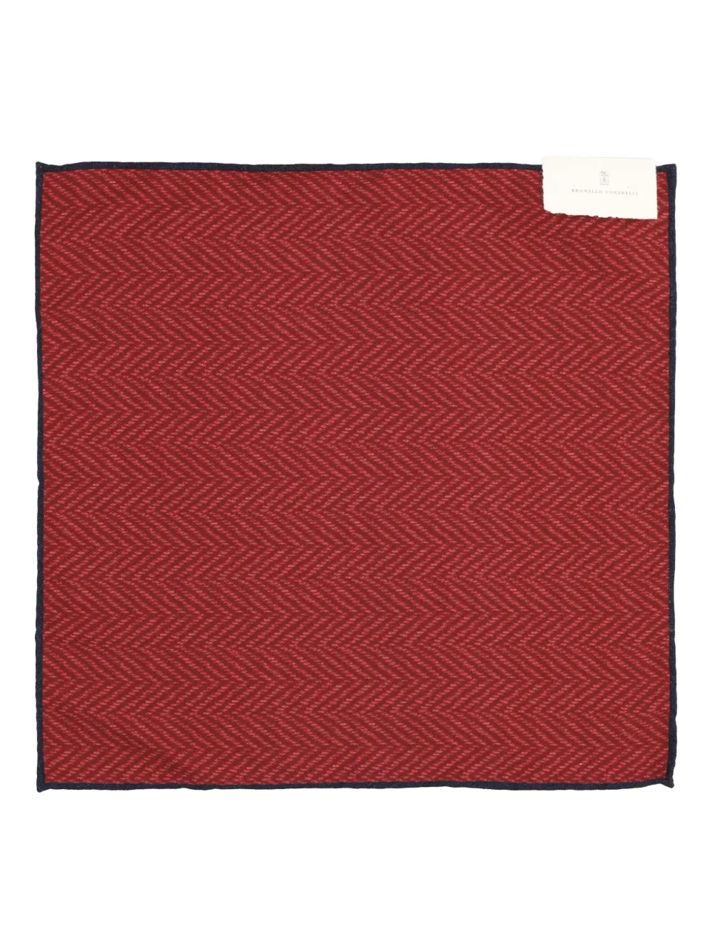 

Платок в карман с узором "елочка" Brunello Cucinelli, красный