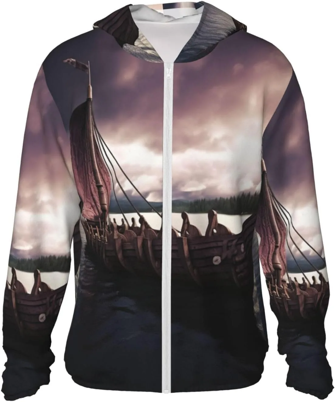 

Мужская солнцезащитная рубашка Vikings Boat UPF 50+ NBSKSDLK