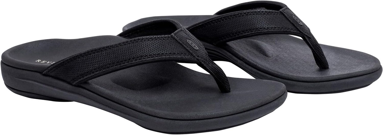 Сандалии Revitalign Yumi Metallic Sandal, черный