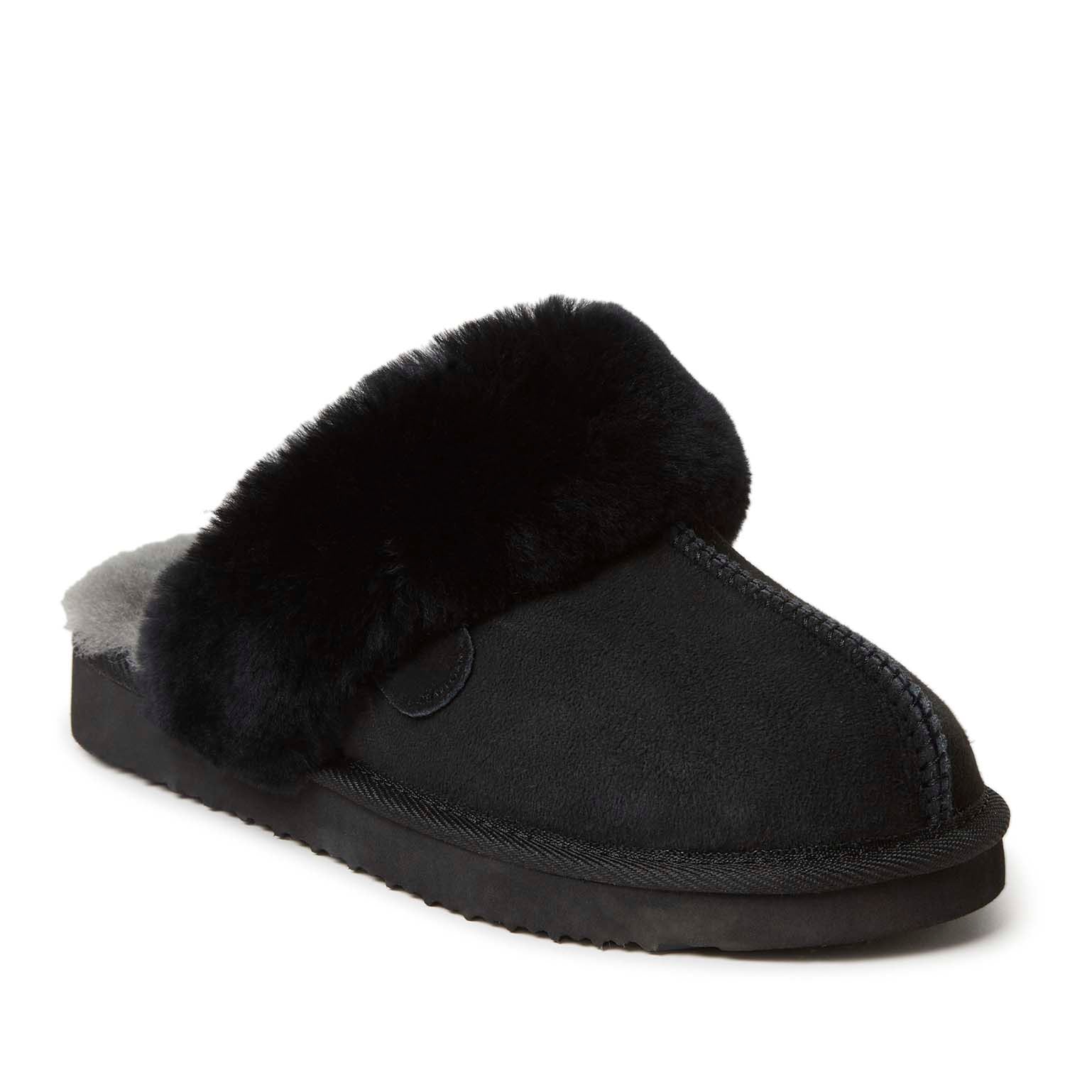 

Женская куртка Fireside By Dearfoams Sydney из натуральной овчины Scuff, черный
