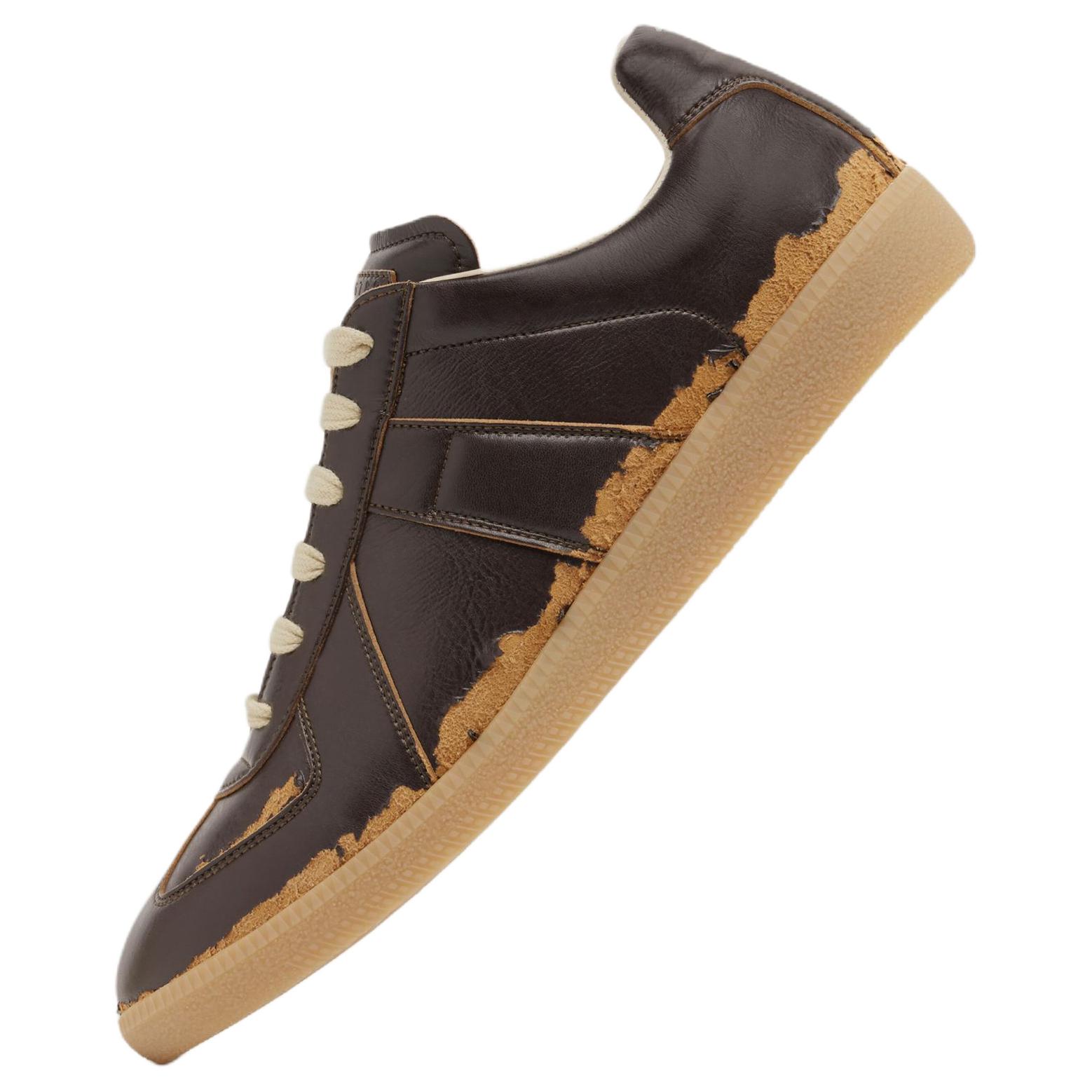 Maison Margiela Replica Low top Skateboard Shoes мужские Umber — фото 3