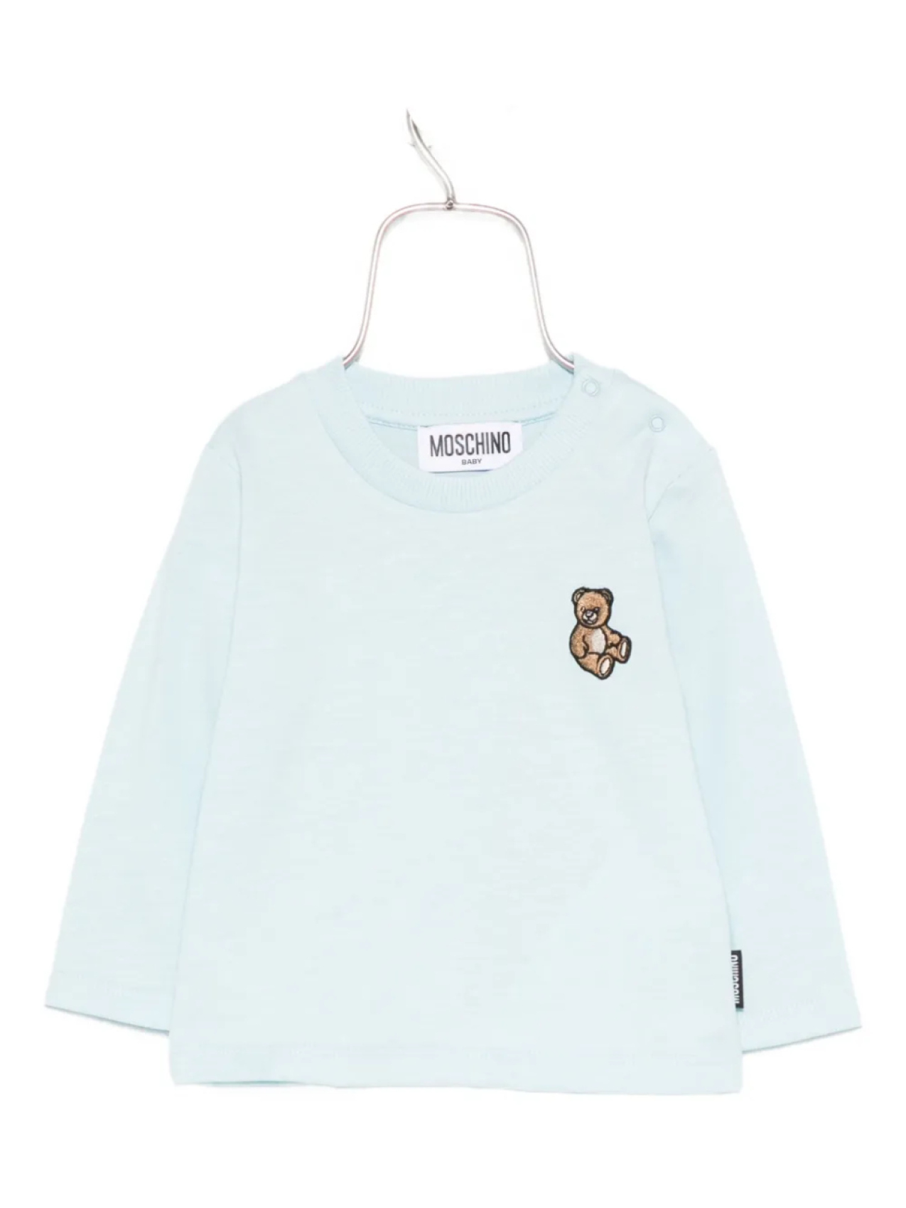 

Топ с длинными рукавами и мотивом «Медвежонок Тедди» от Moschino Kids, синий