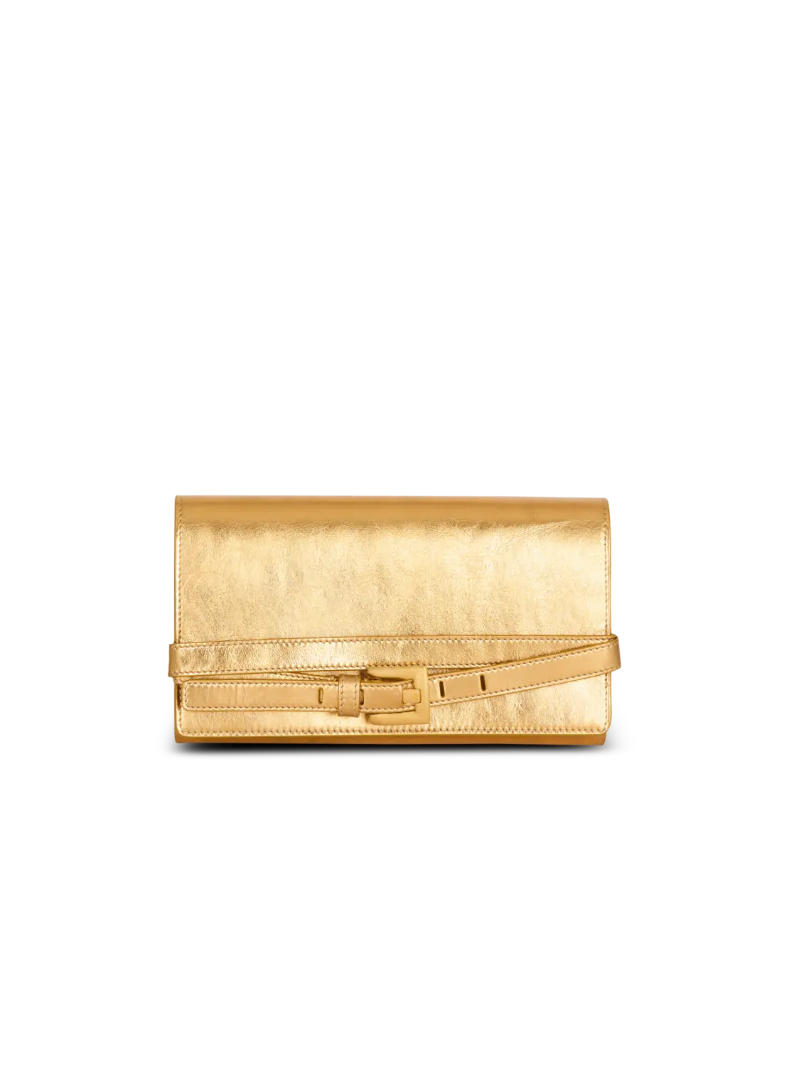 

Кошелек Shuffle из ламинированной кожи Balmain, золото