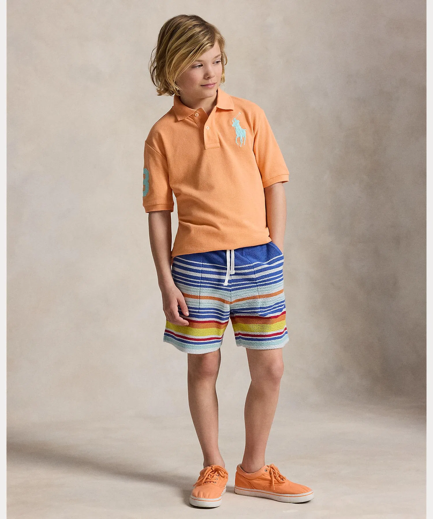 Детские шорты Polo Ralph Lauren в полоску