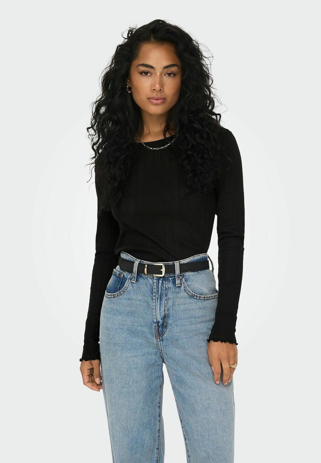 

Футболка с длинным рукавом Onlcarlotta Top ONLY, черный