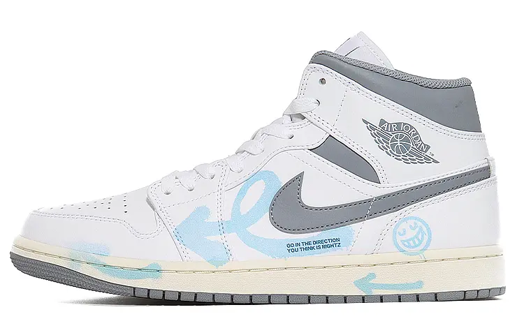 

Jordan Air Jordan 1 винтажные баскетбольные кроссовки мужские, Light Gray