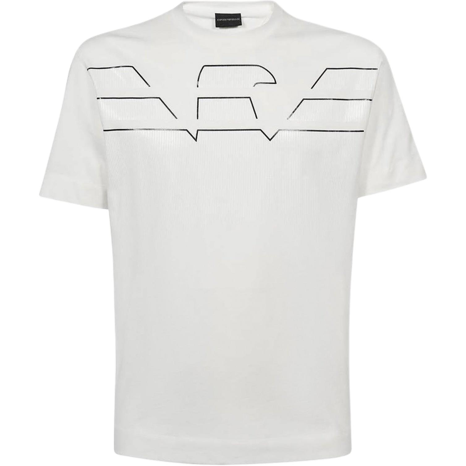 

EMPORIO ARMANI Футболка FW21 мужская белая, Белый, EMPORIO ARMANI Футболка FW21 мужская белая