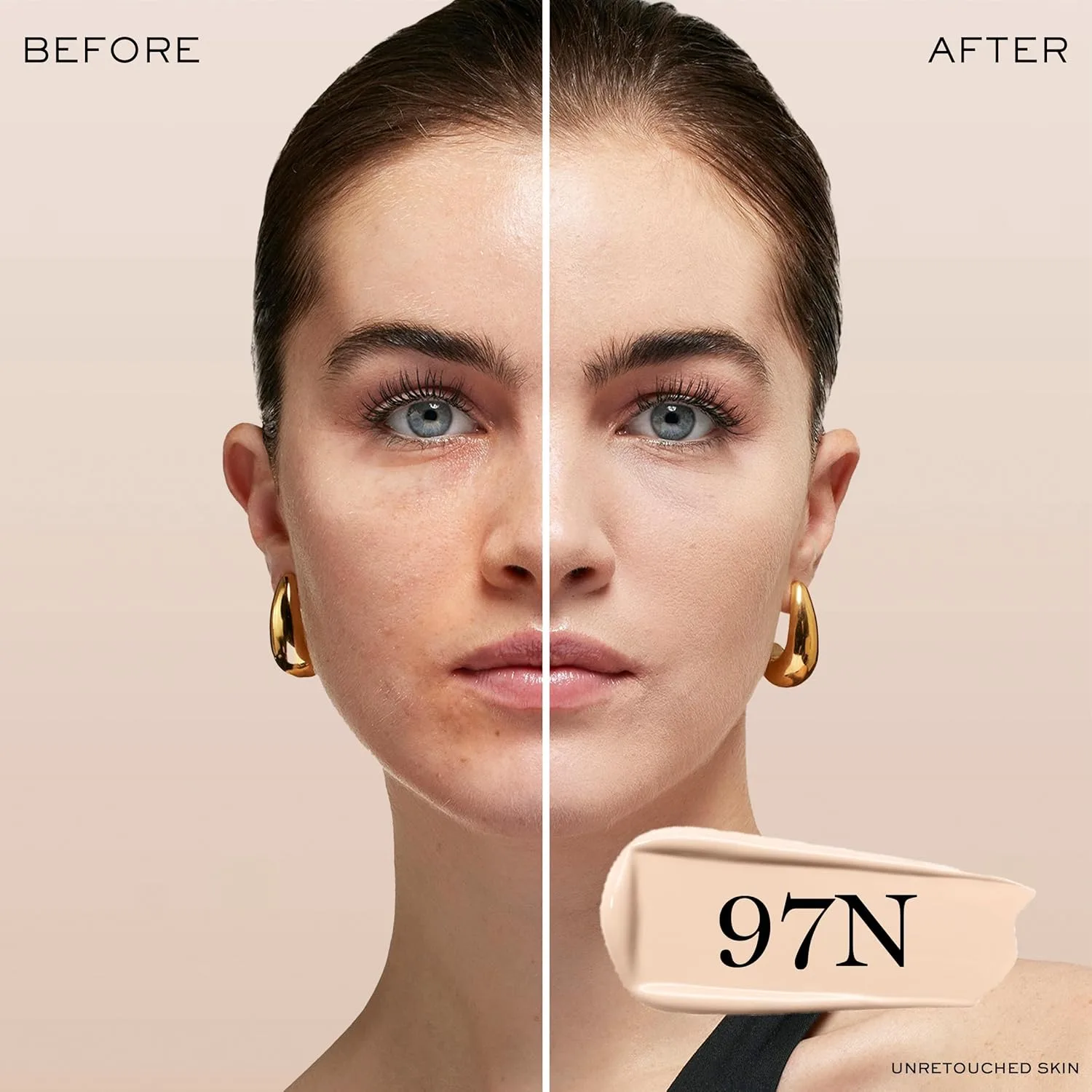 Тональная основа Lancôme Teint Idole Ultra Wear Natural Matte Foundation - стойкая, средне-плотное покрытие, естественный финиш, водостойкая и увлажняющая формула., 097N: For fair skin with neutral/peachy undertones — фото 3