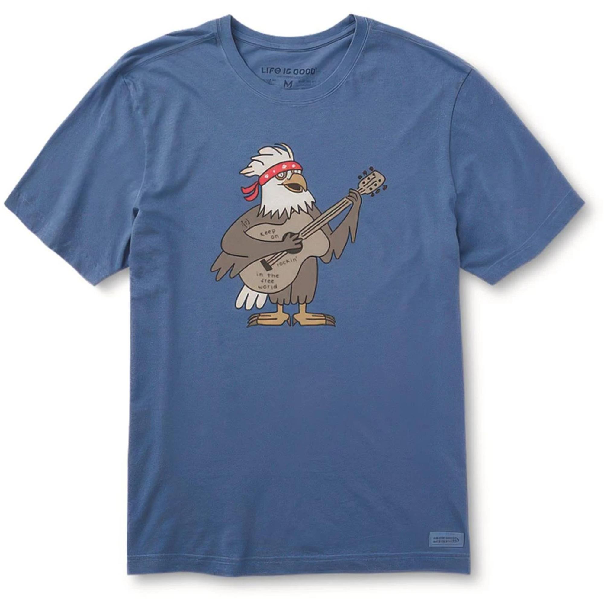 

Мужская футболка Rockin' Eagle Crusher Life Is Good, Vintage Blue, Синий, Мужская футболка Rockin' Eagle Crusher Life Is Good, Vintage Blue