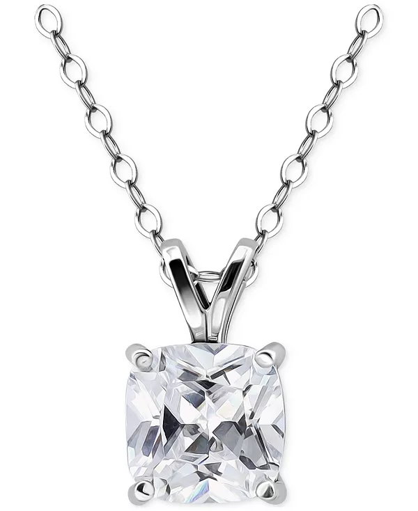 

Ожерелье с подвеской-солитером из кубического циркония, 16 дюймов + 2 дюйма, эксклюзивно в Macy's Giani Bernini, gold