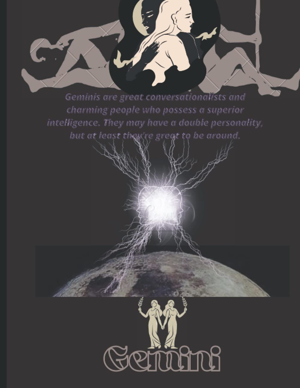 

Notebook Zodiac: Gemini Notebook 8.5 x 11 inche - 110 striped page || Black and Stylish Cover /Dotted Notebook/Journal (Independently published)