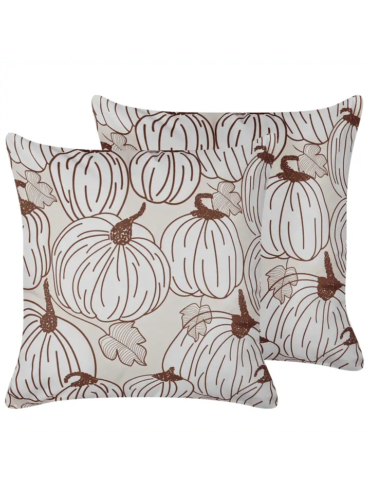

Декоративная подушка Beliani 2er Set Deko GOURD, цвет beige/weiß/braun