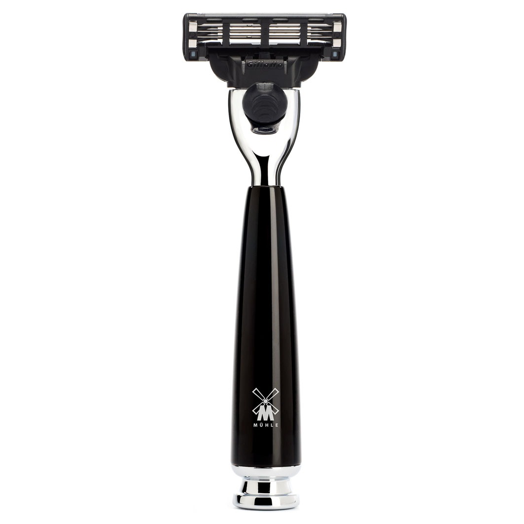 

Крем для бритья rytmo 3-klingen-rasierer, gillette mach3 Muehle, griffmaterial edelharz schwarz