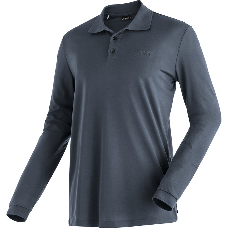

Polo ulrich l/s he-polo 1/1 arm Maier Sports, черный