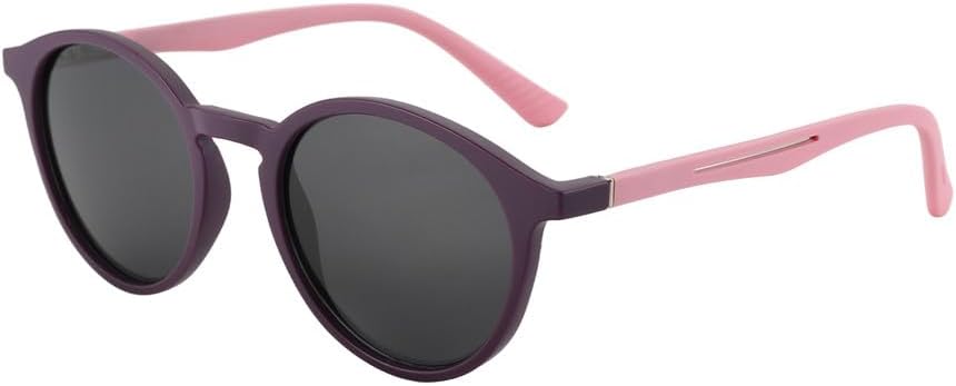 

Ретро поляризованные солнцезащитные очки для мужчин и женщин в винтажном стиле с круглой оправой и резиновыми дужками, солнцезащитные очки с защитой от УФ-излучения UV400 KTUCN, 002 Black Grey Lens