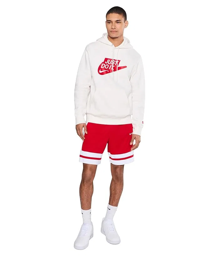 Худи Nike Sportswear Club Fleece, Sail/Sail/University Red — фото 2