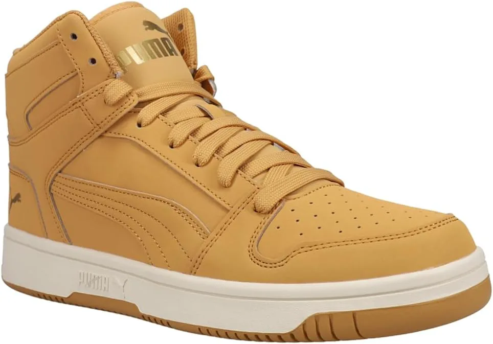 Мужские кроссовки Puma Rebound Layup из нубука, золотой — фото 4