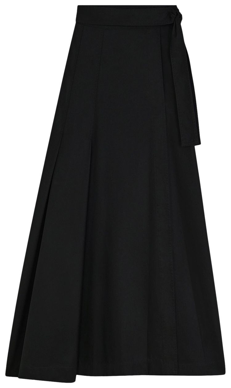 

Юбка Phoebe Philo Long Pleated Wrap Skirt 'Black', черный