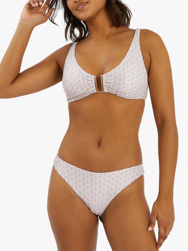 

Трусики бикини с узором зигзаг крючком Accessorize, Gold